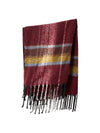 Check Scarf With Tassel