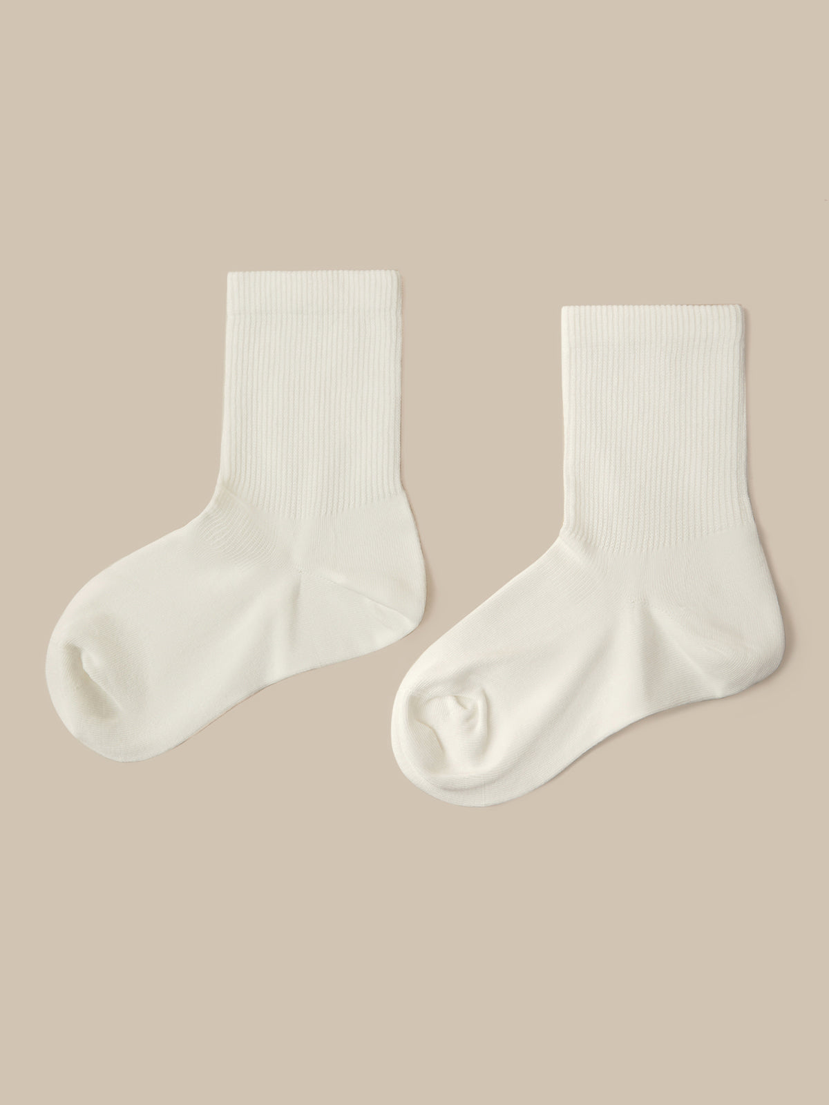 Ribbed Crew Socks