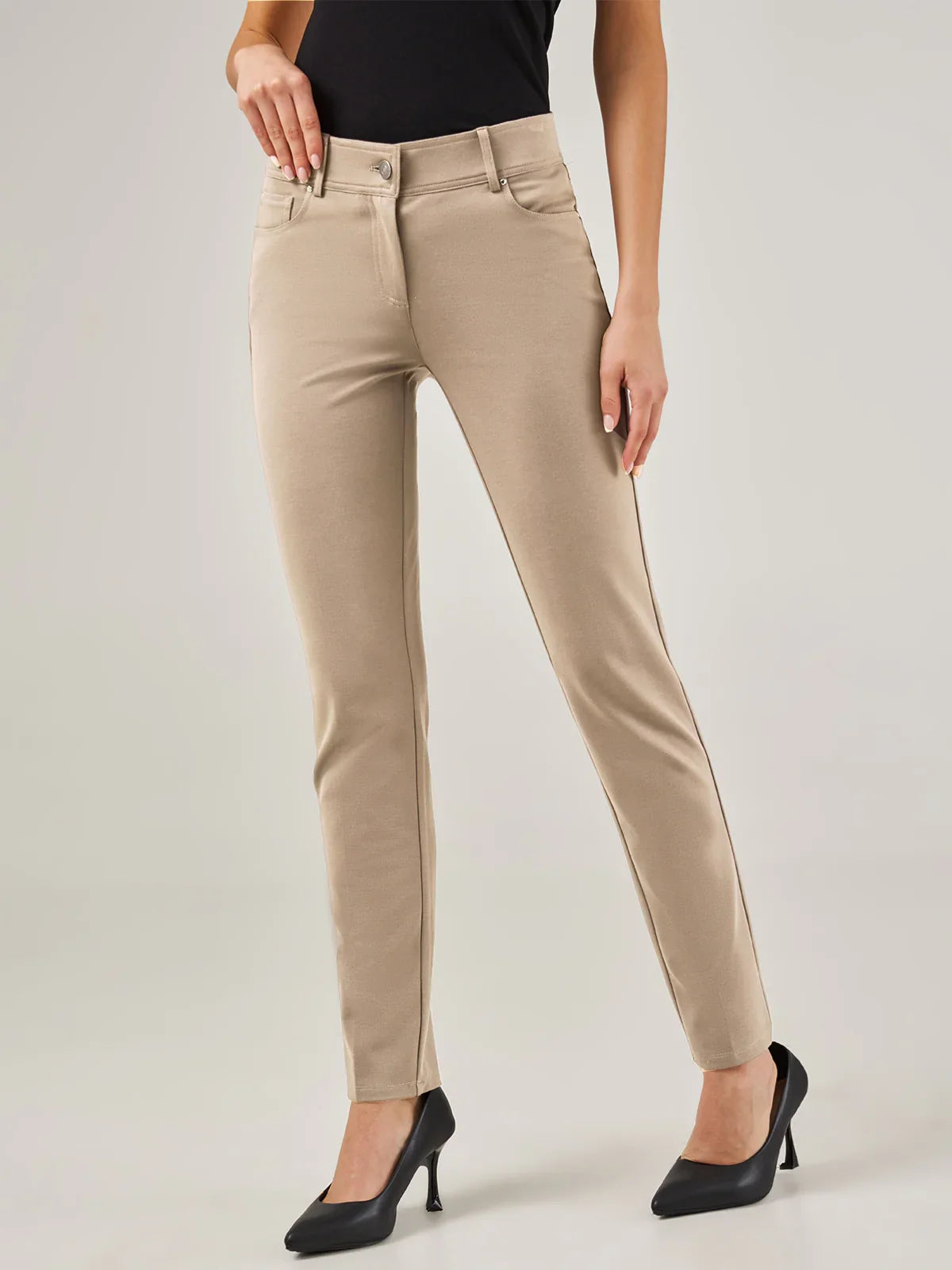 Luxe Ponte Straight Leg Pants