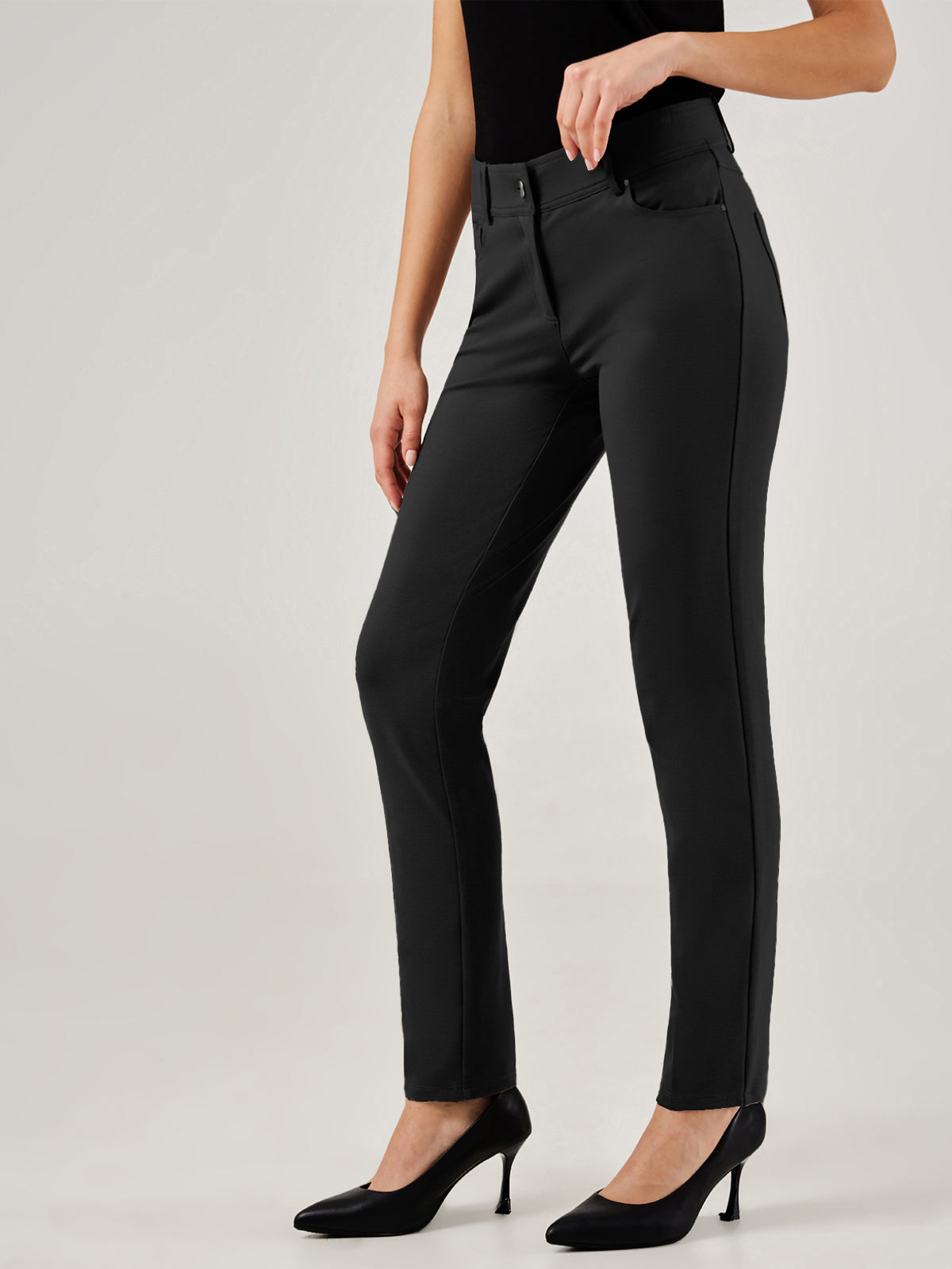 FORM SEAMLESS 25IN MIDI PANT in GREY MARLE