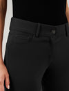 Petite Luxe Ponte Five Pocket Straight Leg Little Black Pants