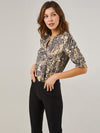 3/4 Sleeve Popover Blouse