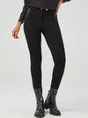 Luxe Ponte Skinny Zip Detail Little Black Pants