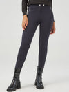 Luxe Ponte Skinny Zip Detail Little Black Pants