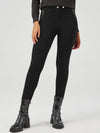 Luxe Ponte Skinny Zip Detail Little Black Pants