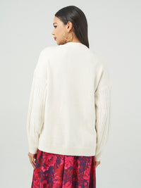 Sequin Cable Cardigan