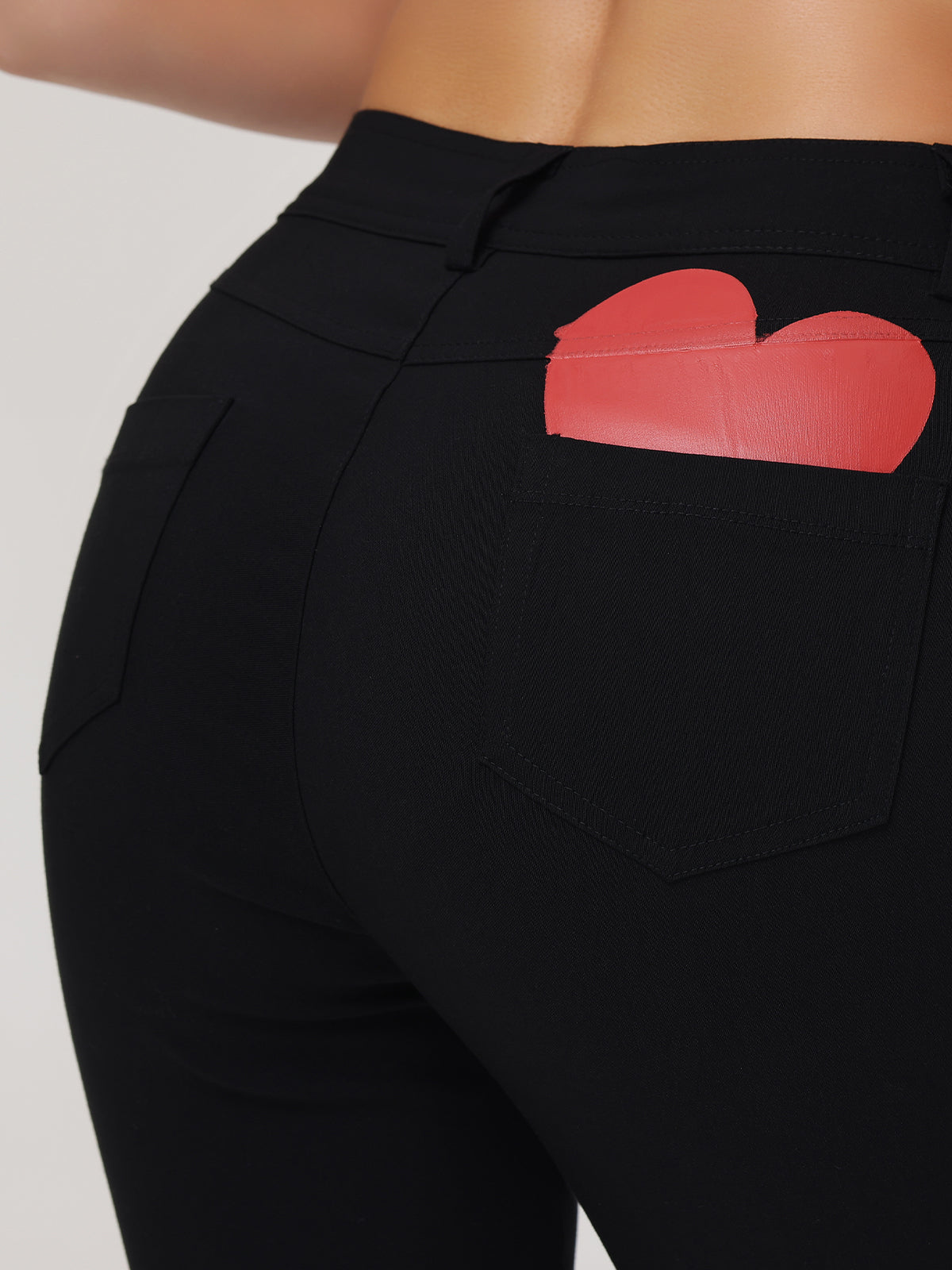 Red Heart Five Pockets Skinny Pants