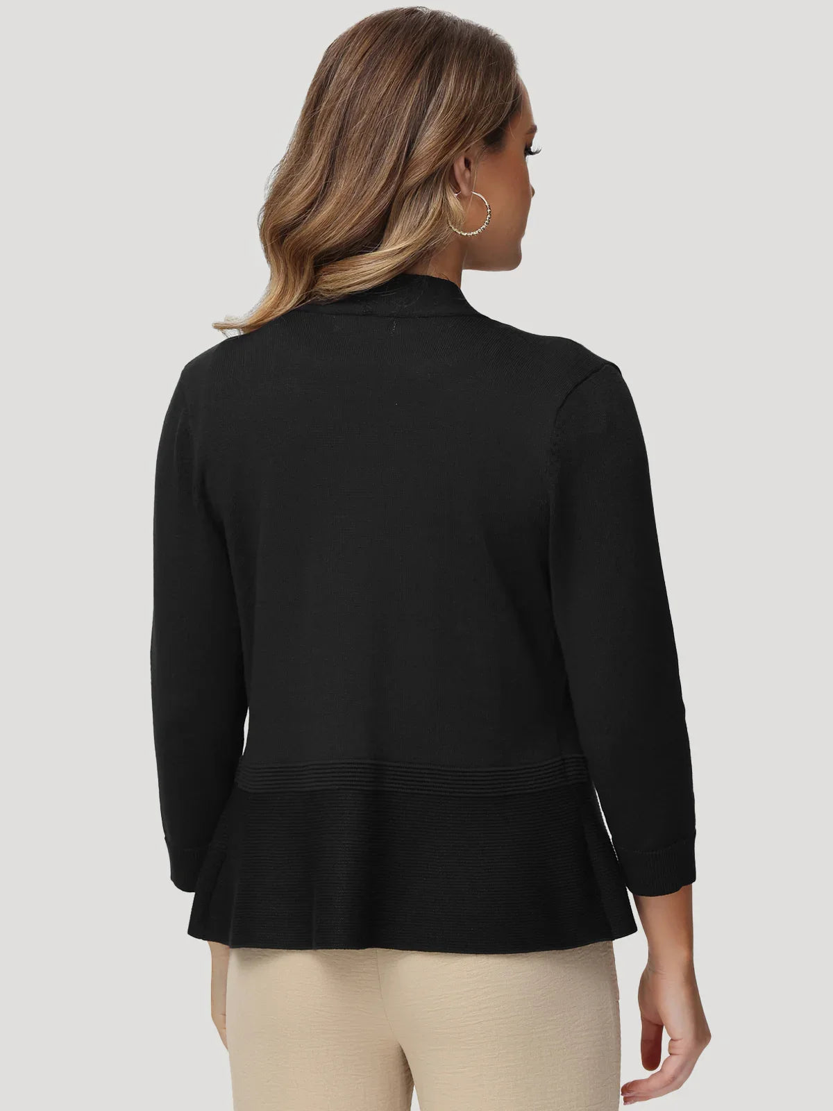89th & Madison Rib Open-Front Cardigan