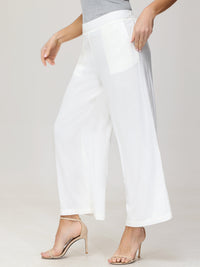 Crop Wide Leg Pull-On Pants