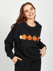 Spooky Pumpkins Graphic Sweatshirt