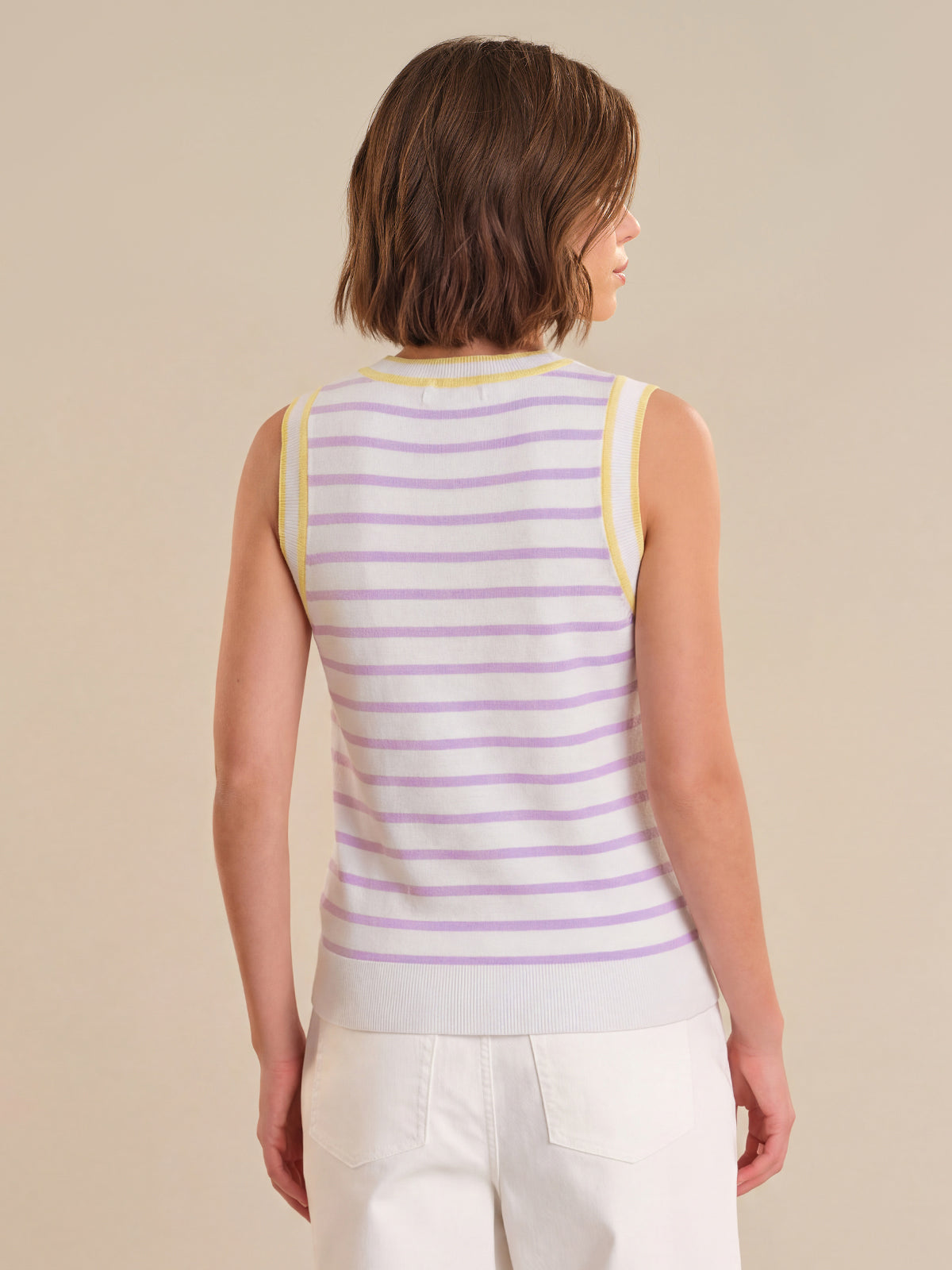 Stripe Crewneck Tank