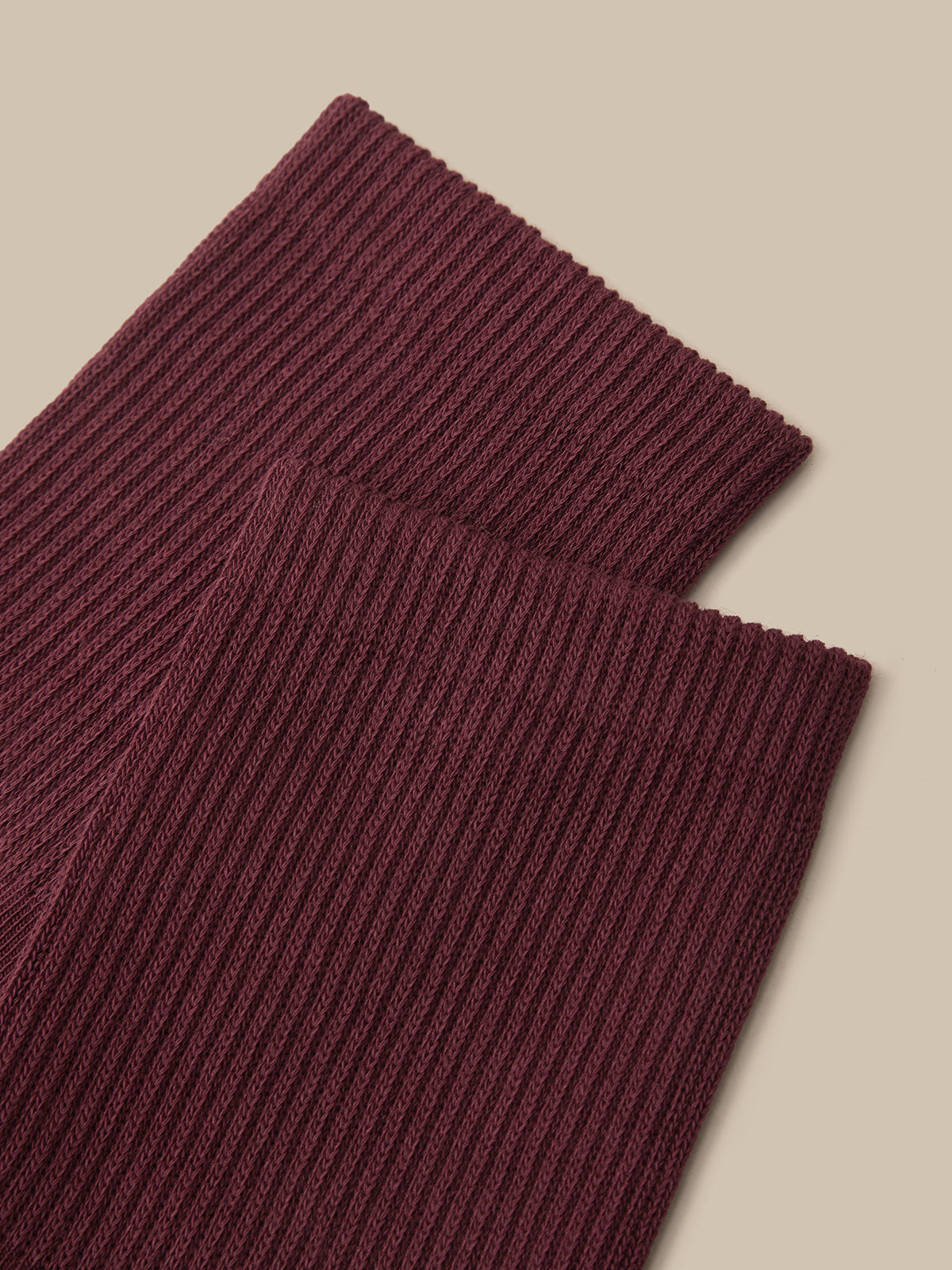 Ribbed Crew Socks