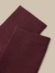 Ribbed Crew Socks