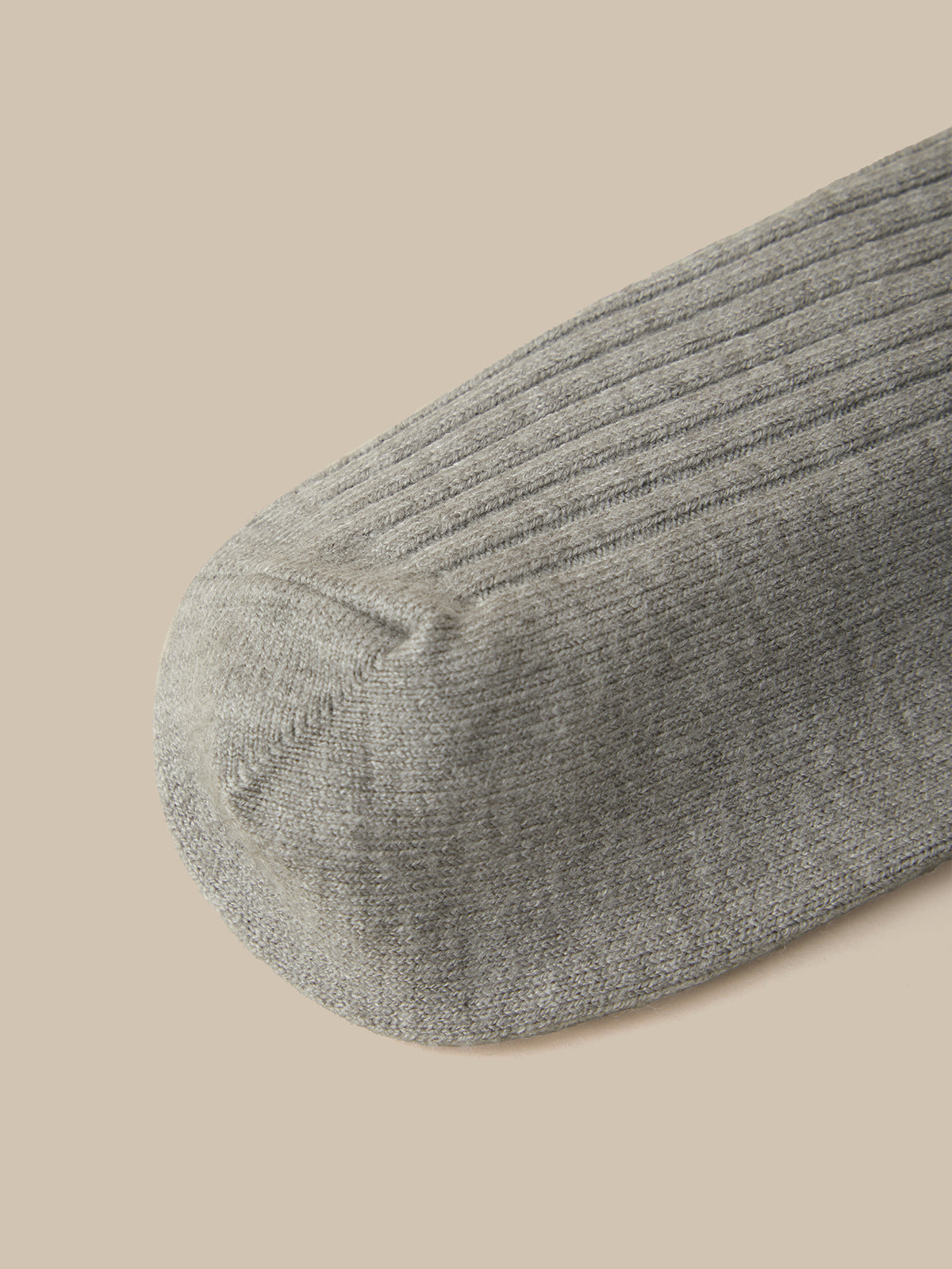 Wool Blend Ribbed Crew Socks