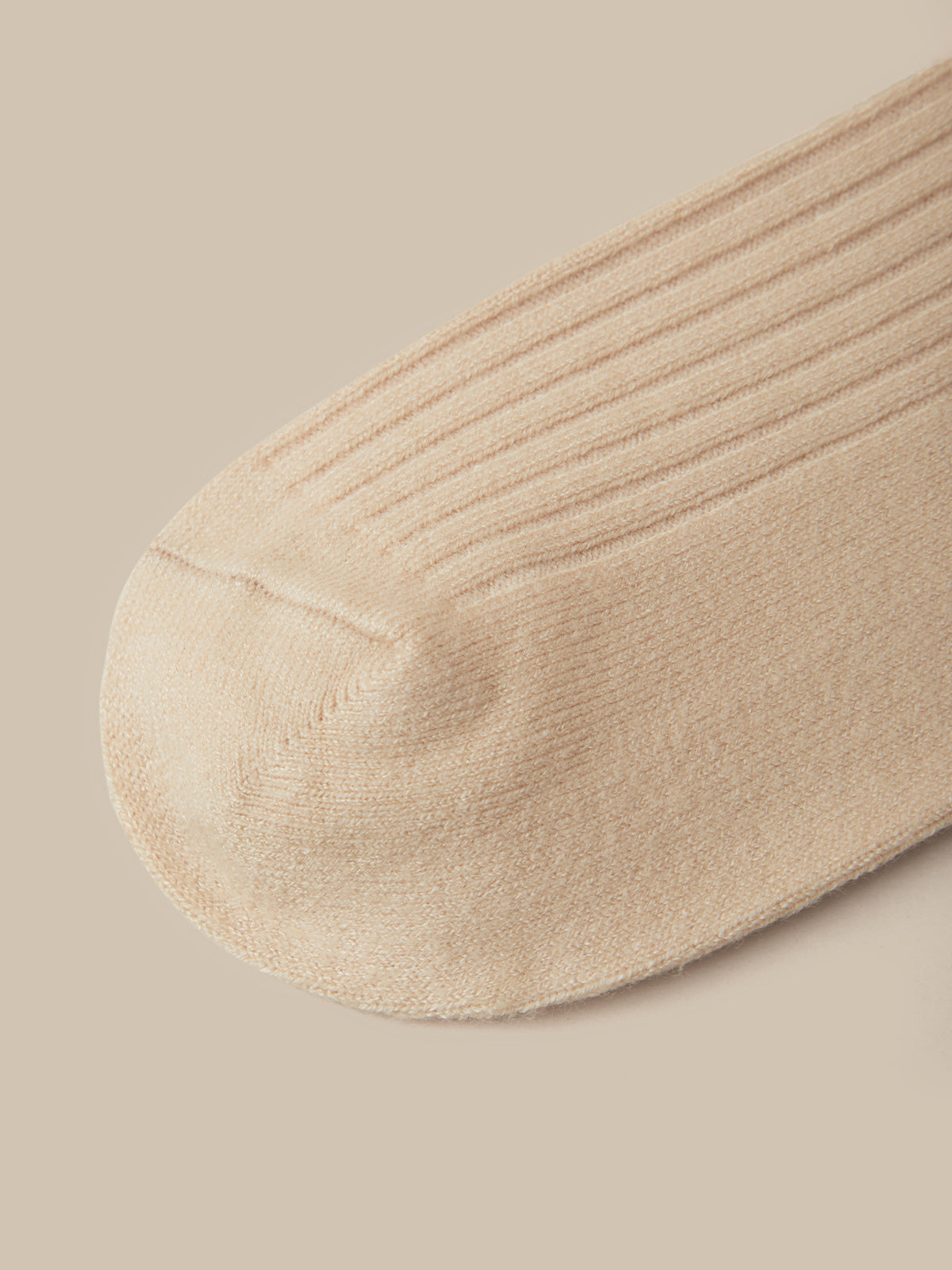 Wool Blend Ribbed Crew Socks