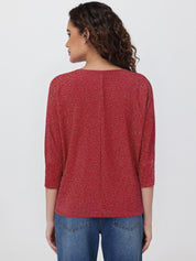 Lurex Dolman Sleeve Top