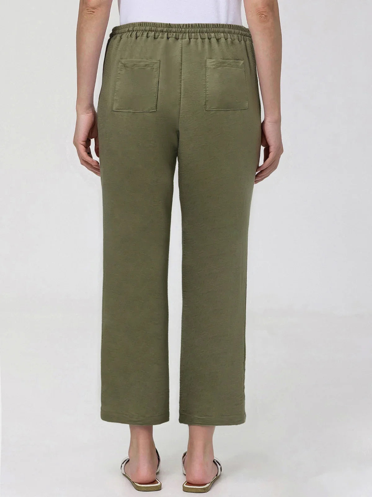 Drawstring Wide Leg Pants