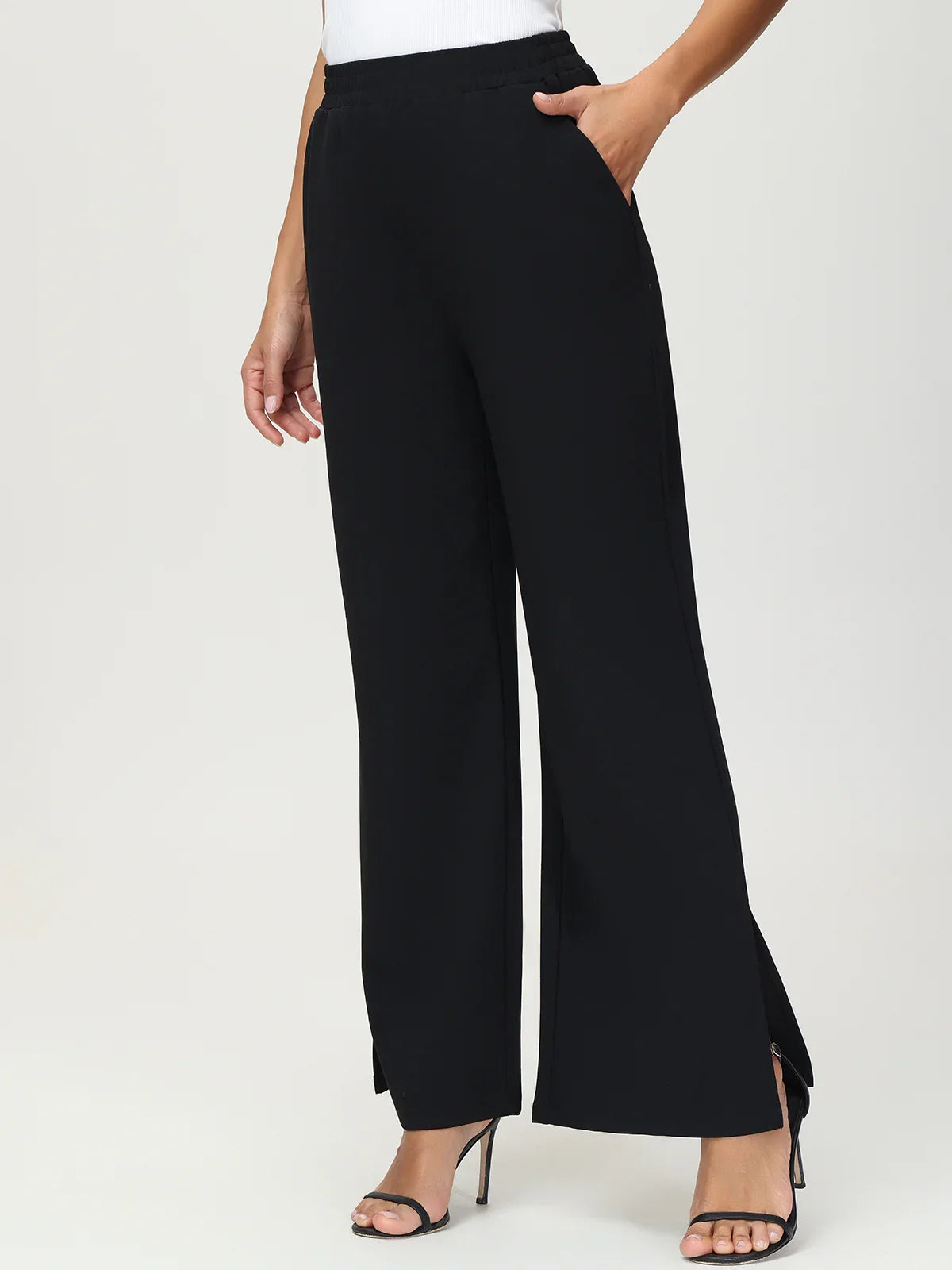 Scuba High-Rise Wide Leg Pants