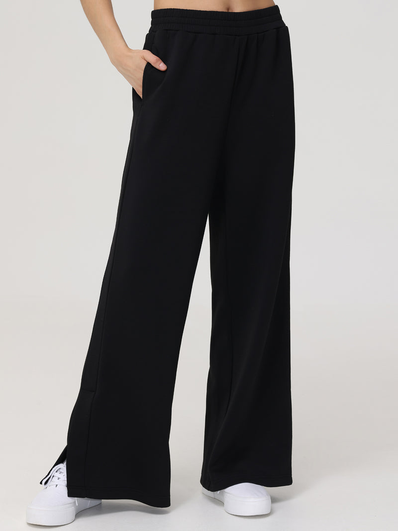 High-Rise Wide Leg Track Pants