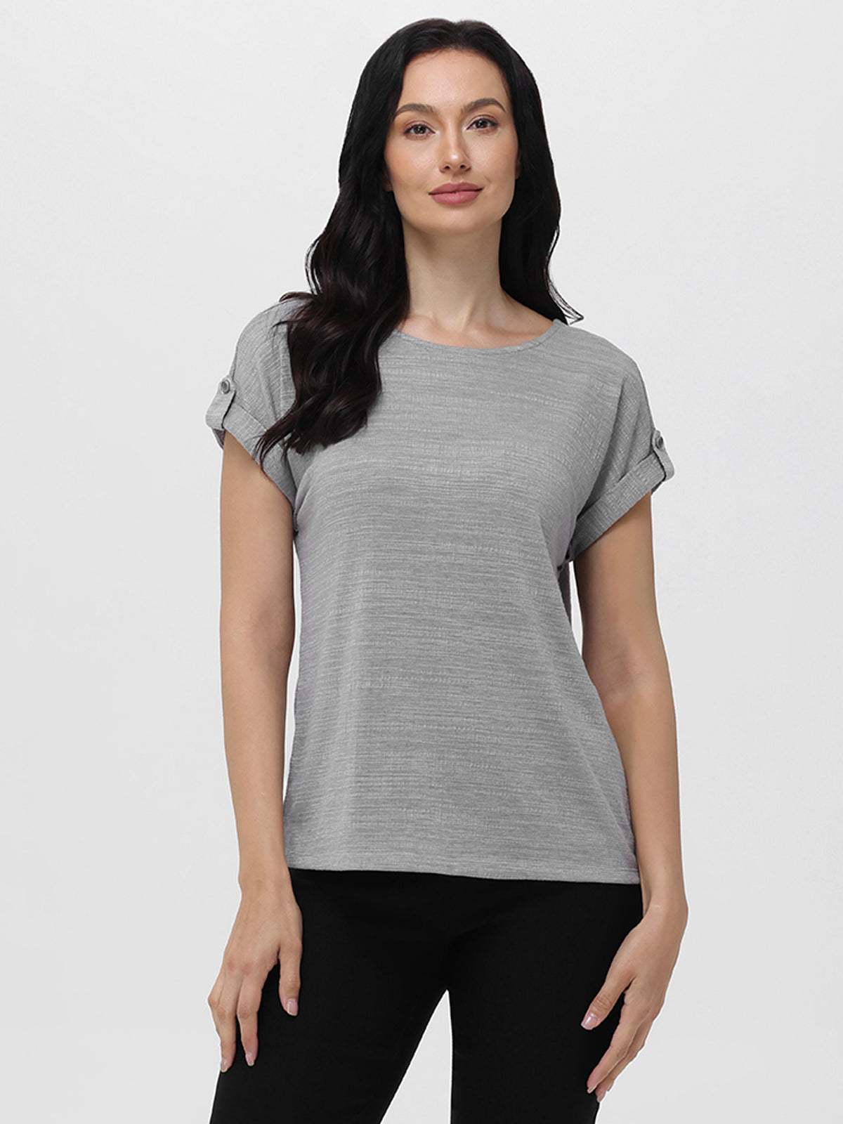 Drop Shoulder Knit Top