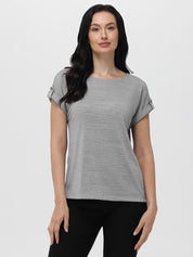 Drop Shoulder Knit Top