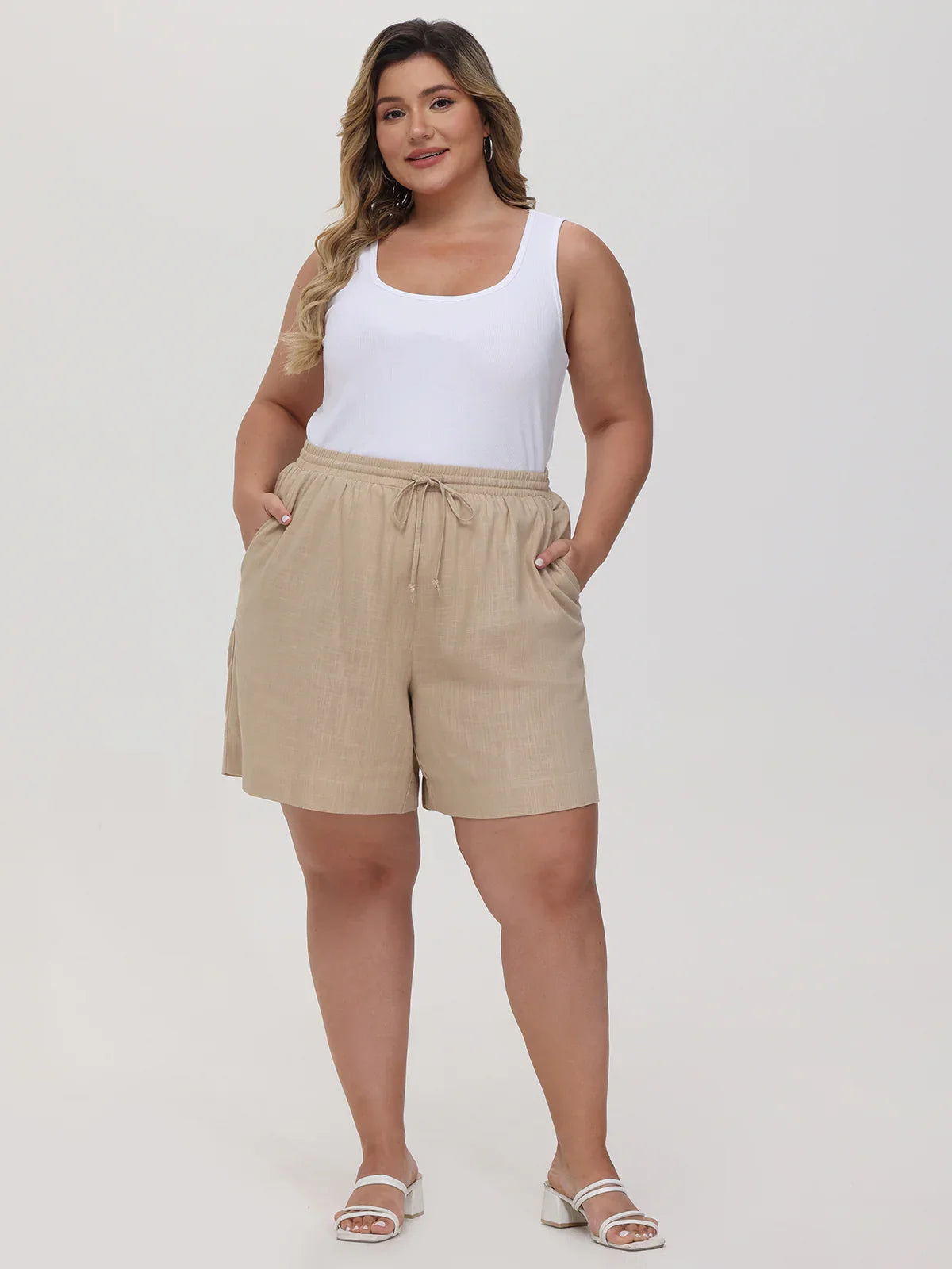 Plus High Rise Short Bottom
