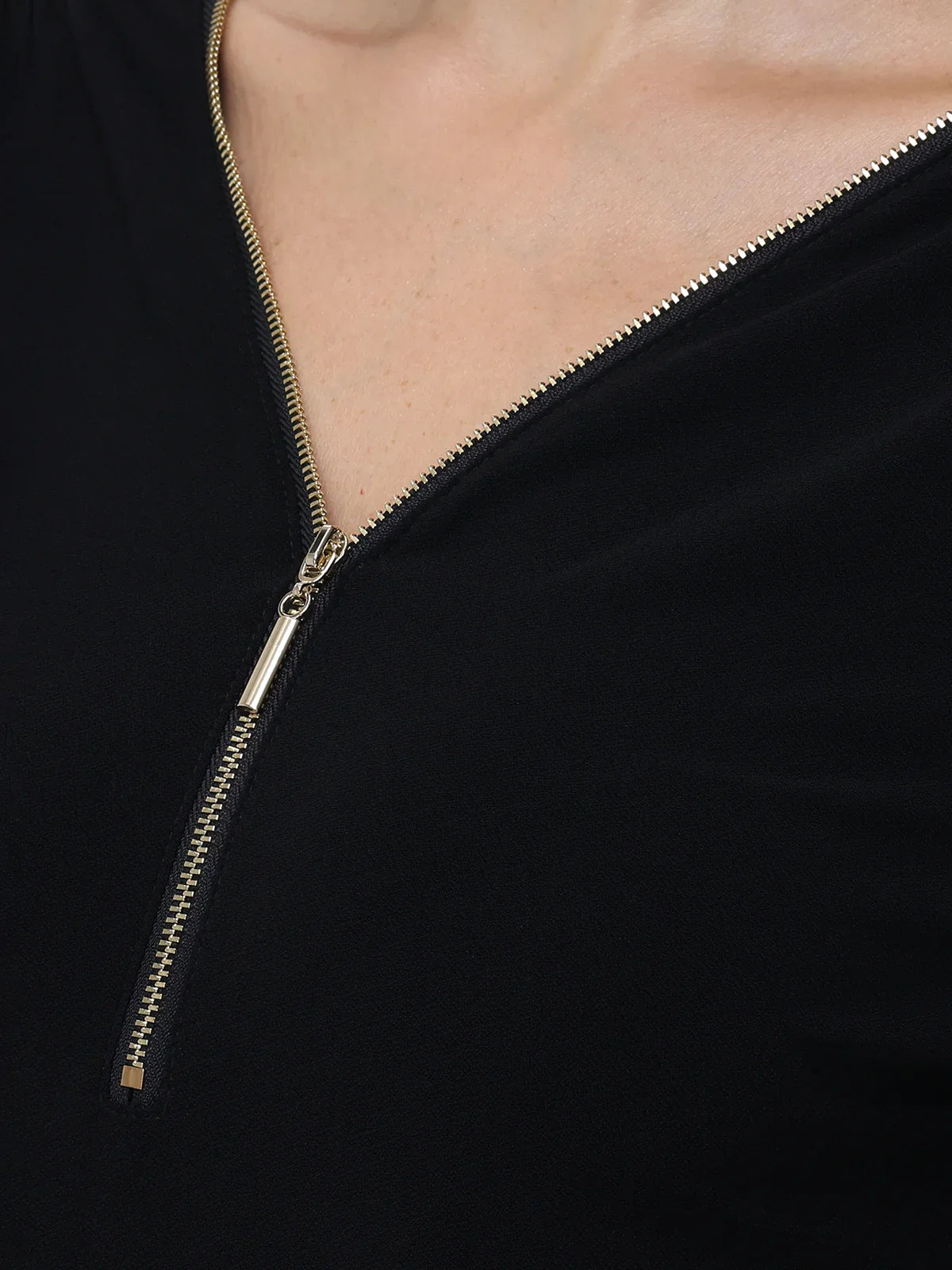 Ruched Shoulder Cool Feel Top