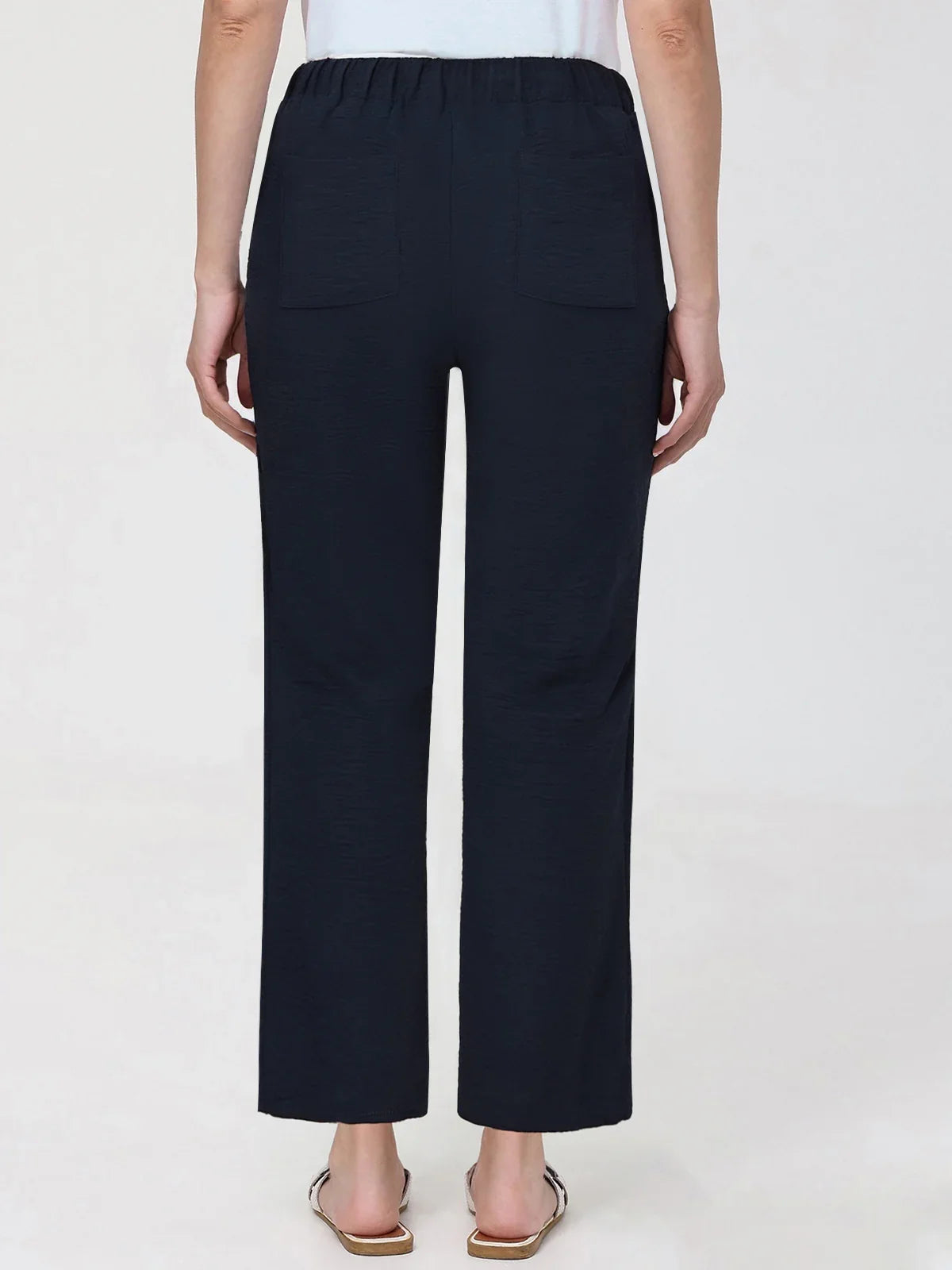 Drawstring Wide Leg Pants