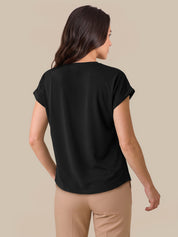 Zipper Neck Cool Feel Top