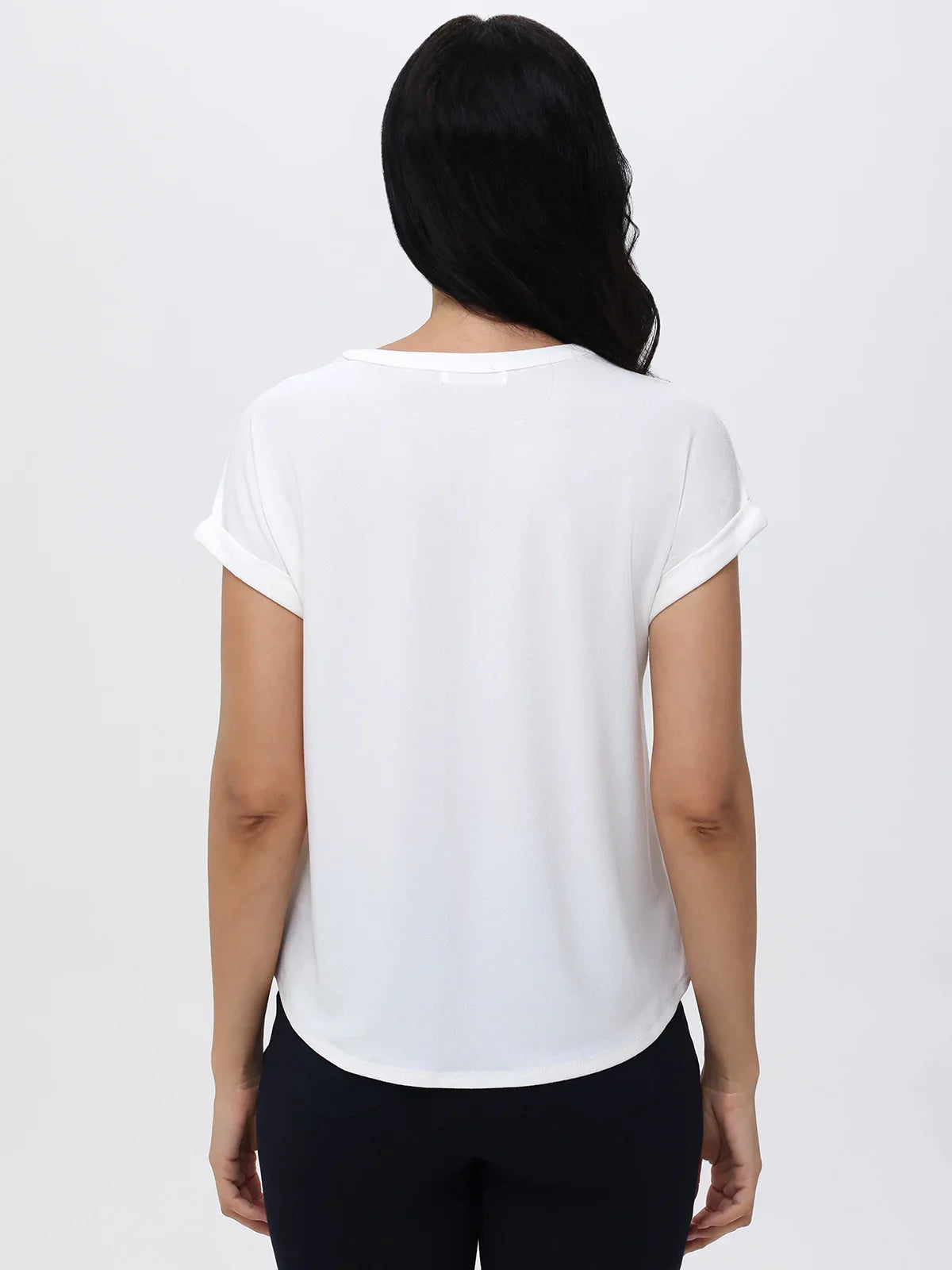Zipper Neck Cool Feel Top