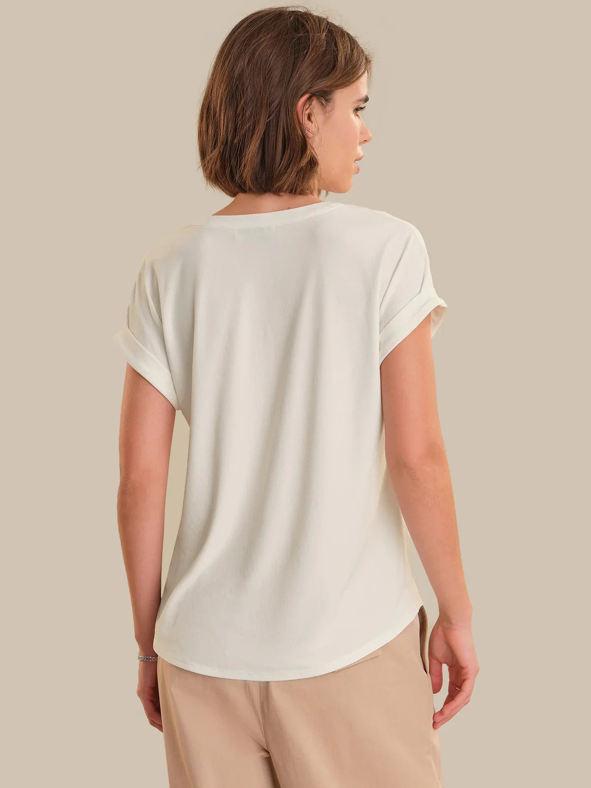 Zipper Neck Cool Feel Top