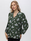 Floral Popover Blouse