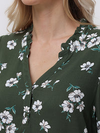 Floral Popover Blouse