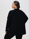 Plus Raglan Sleeve Open Cardigan