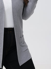 Plus Raglan Sleeve Open Cardigan