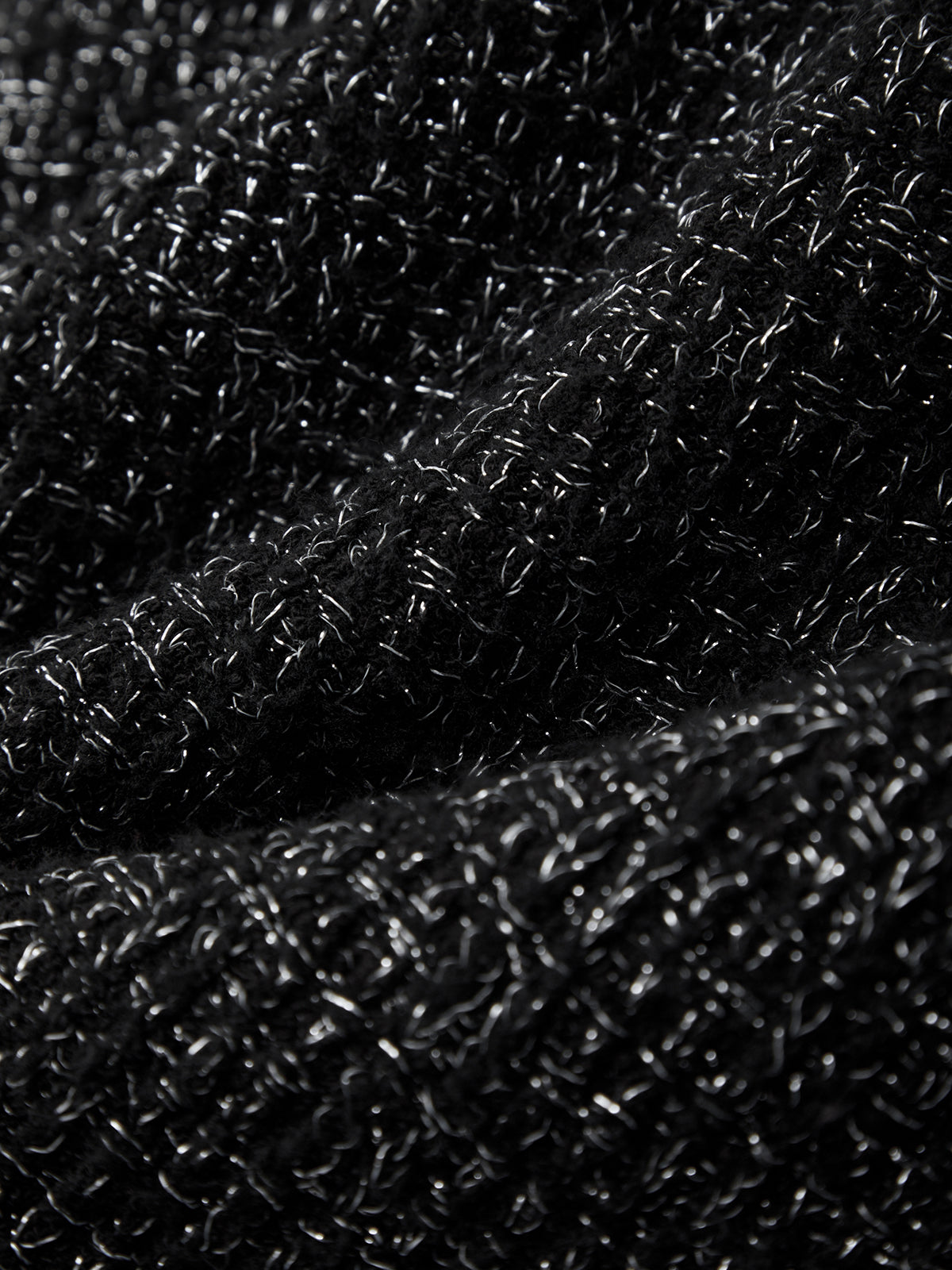 Close-up of black textured fabric