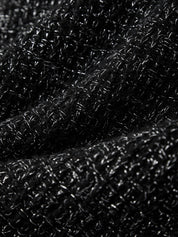 Close-up of black textured fabric