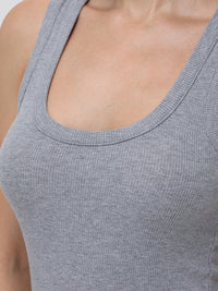 Rib Scoop Neck Tank Top