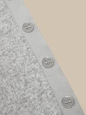 Buttoned Boat-Neck Top
