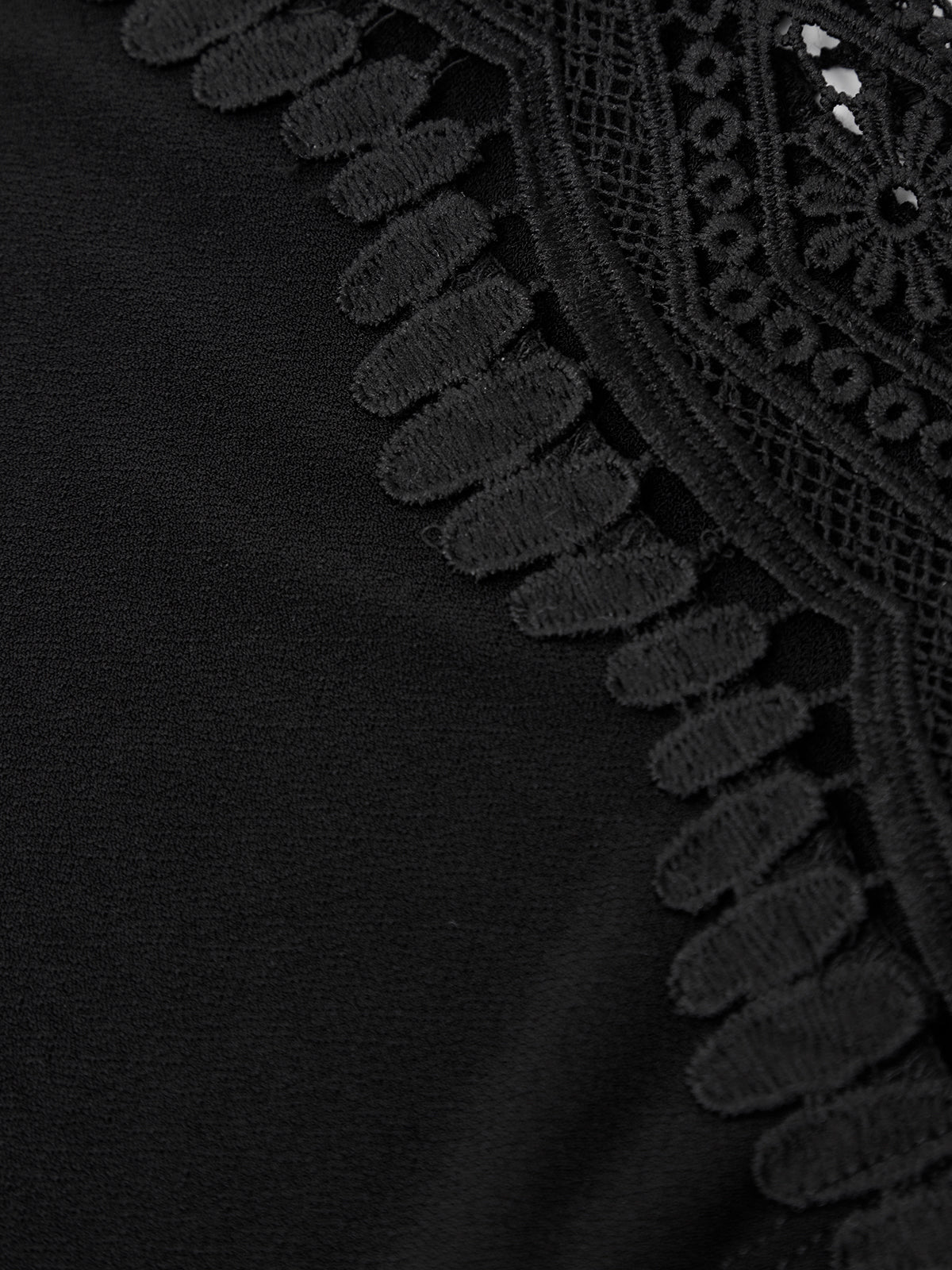 Crochet Lace Trim Cool Feel Top