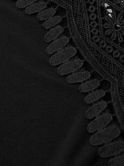 Crochet Lace Trim Cool Feel Top