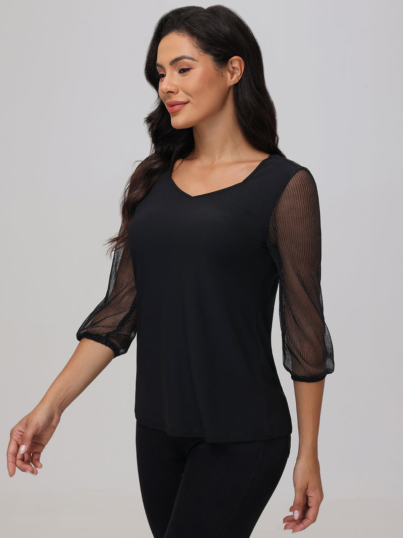 Sweetheart Neck Ruched Cool Top