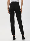 Luxe Ponte Five Pocket Stretch Straight Leg Little Black Pants