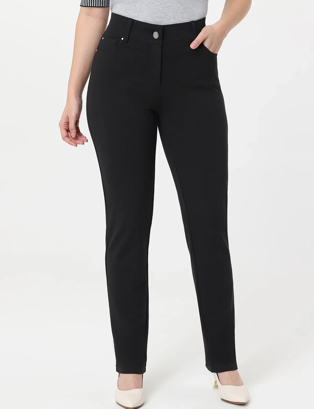 Luxe Ponte Straight Leg Pants
