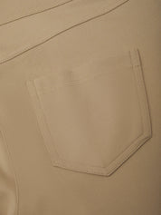 Close-up of a beige pocket on a garment