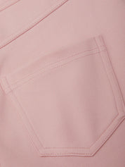 Close-up of a pink pocket on a garment