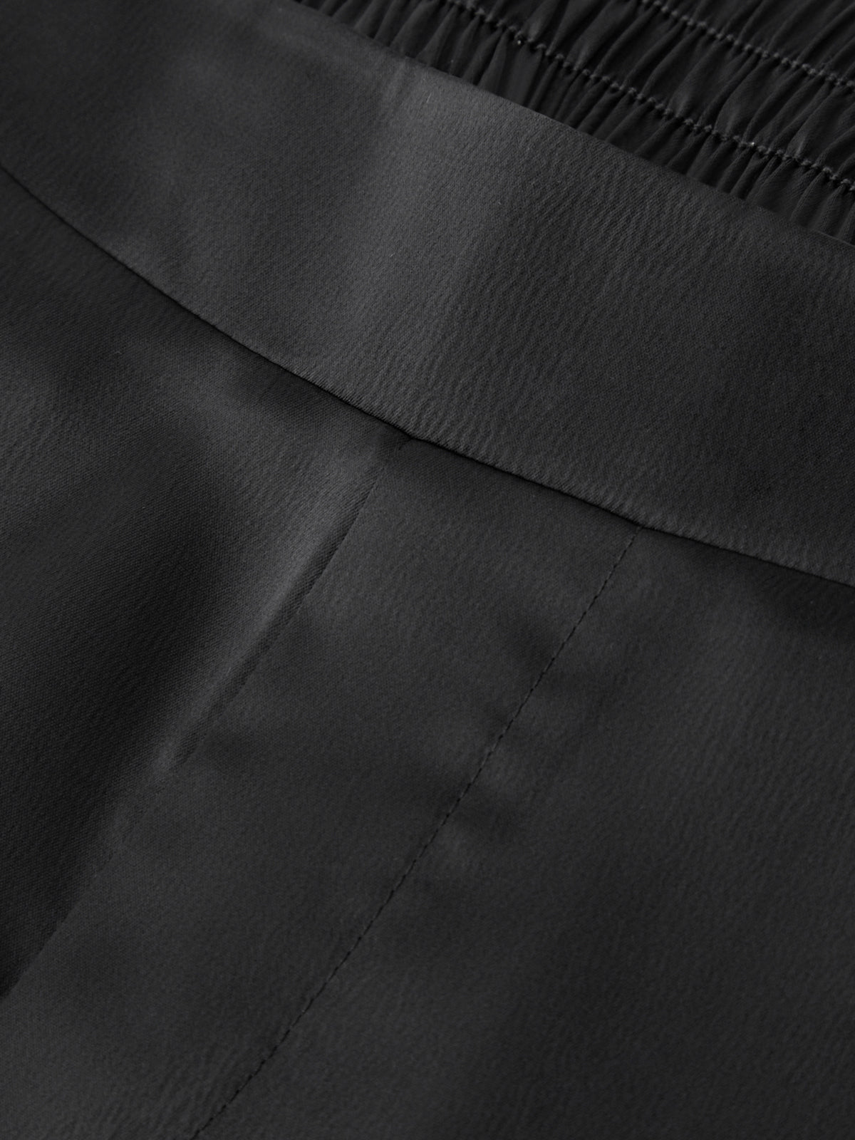 Close-up of black fabric with a textured surface