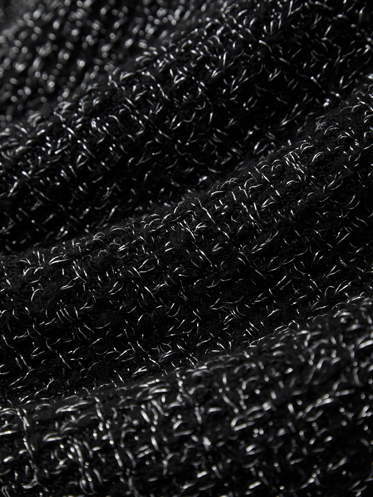 Close-up of black textured fabric