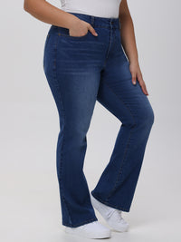 Plus Kick Out High Rise Jean In Medium Wash