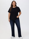 Plus Kick Out High Rise Jean In Dark Wash